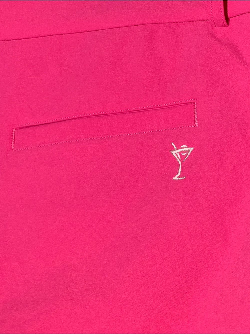 GOLFTINI Hot Pink Straight Leg Golf Pants Stretch Slash Pockets Hem Notch Size M - Picture 6 of 15